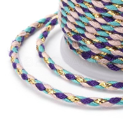 4-Ply Polycotton Cord with Metallic Thread OCOR-Z003-D35-1