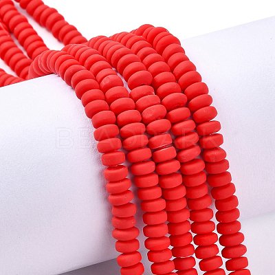 Handmade Polymer Clay Beads Strands X-CLAY-N008-008D-1