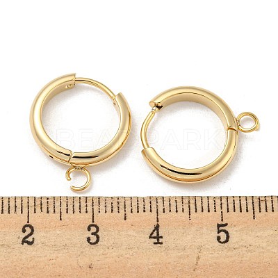 201 Stainless Steel Huggie Hoop Earring Findings STAS-P283-01Y-G-1