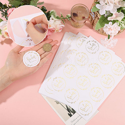 30 Sheets Plastic Self-adhesive Stickers STIC-CA0001-04-1