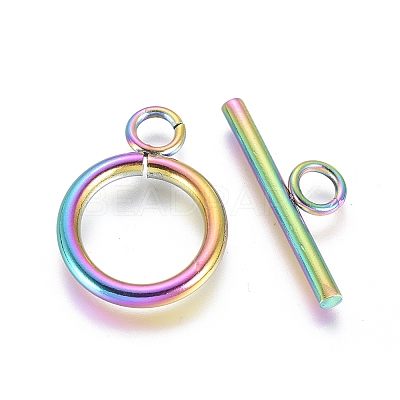 Ion Plating(IP) 304 Stainless Steel Toggle Clasps STAS-G130-39M-1