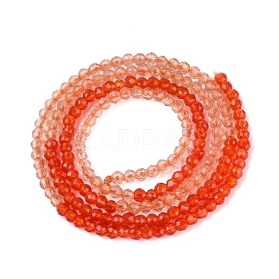 Transparent Glass Beads Strands GLAA-N074-01A-16-1