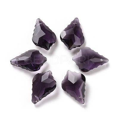 Faceted Glass Pendants GLAA-F068-C24-1