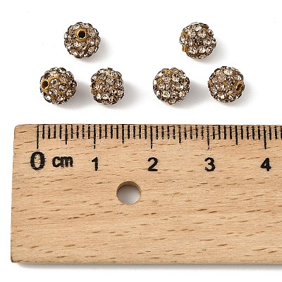 Polymer Clay Rhinestone Beads RB-H284-6MM-246-1
