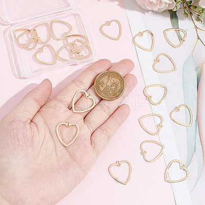 20Pcs Brass 2-Loop Link Pendants KK-BC0009-63-1