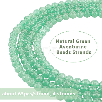 Natural Green Aventurine Beads Strands G-OC0001-64-6mm-1