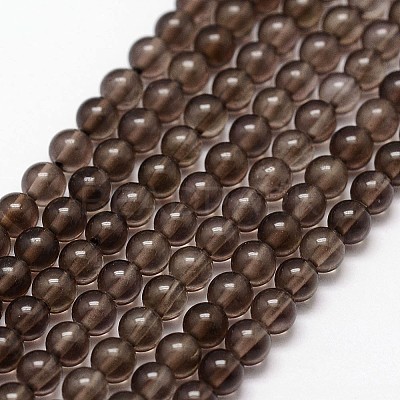 Natural Smoky Quartz Beads Strands LS-G-N0195-02-3mm-1
