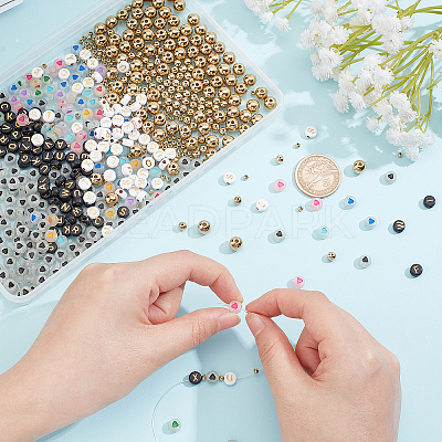1700Pcs 7 Style Luminous Acrylic Beads DIY-PH0003-77-1