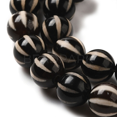 Tibetan Style dZi Beads Strands TDZI-NH0001-A01-02-1