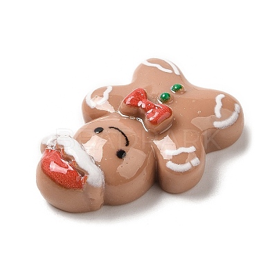 Christmas Theme Opaque Resin Cabochons RESI-E043-01I-1