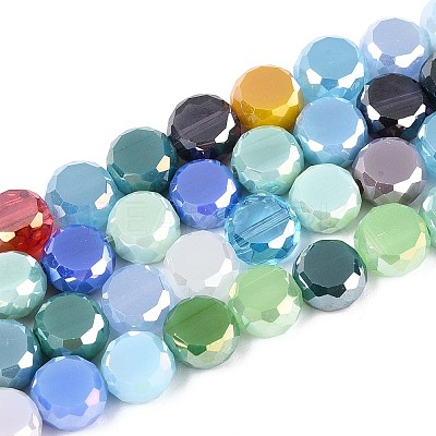 Electroplate Glass Beads Strands EGLA-N022-03A-A09-1