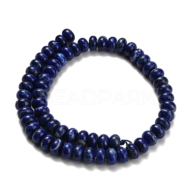 Natural Lapis Lazuli Beads Strands G-H329-B02-6x10mm-1
