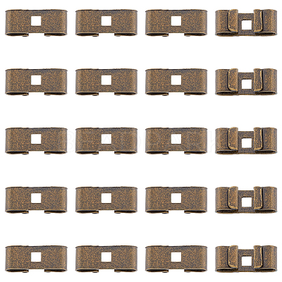 50Pcs Tibetan Style Iron Bolo Tie Slides Clasp Accessories IFIN-FH0001-76-1