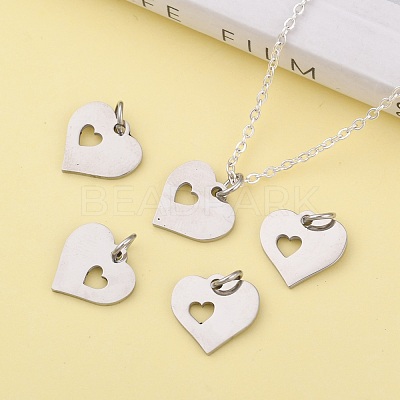 Non-Tarnish 304 Stainless Steel Pendants STAS-Q201-T457S-1