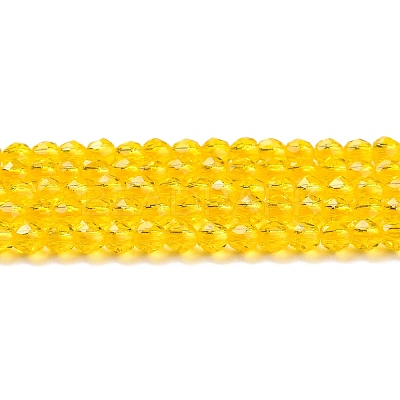 Transparent Glass Beads Strands GLAA-H021-04-06-1