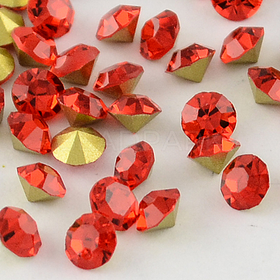 Glass Pointed Back Rhinestone RGLA-R004-8mm-03B-1