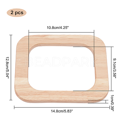 Wooden Bag Handle FIND-WH0063-89B-1