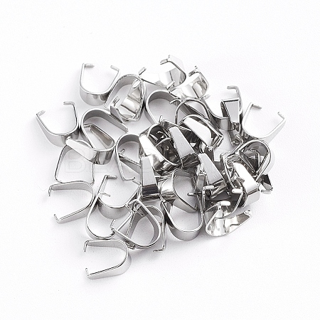 Stainless Steel Snap on Bails YS-TAC0003-05A-P-1