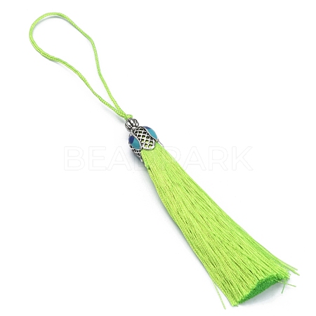 Polyester Tassel Pendant Decorations AJEW-WH0312-88F-1