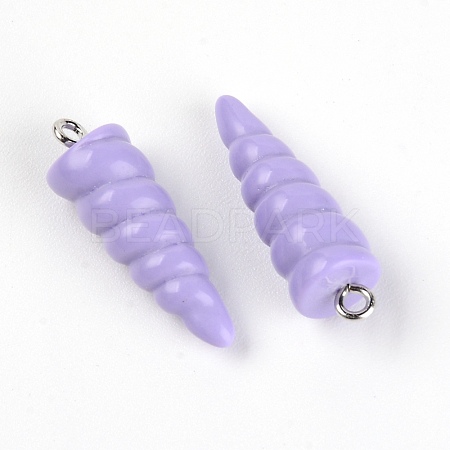 Resin Pendants RESI-WH0014-44C-1