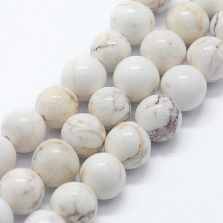 Natural Magnesite Beads Strands X-G-I199-27-12mm-1