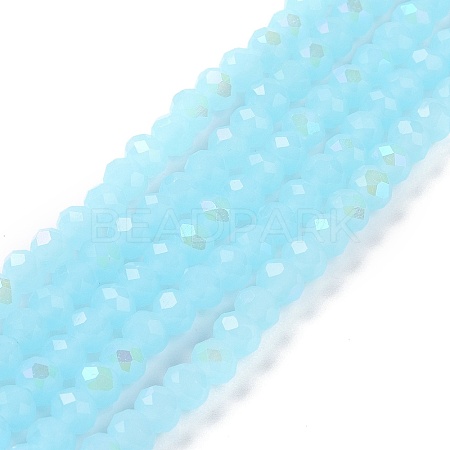 Electroplate Glass Beads Strands EGLA-A034-J2mm-L06-1