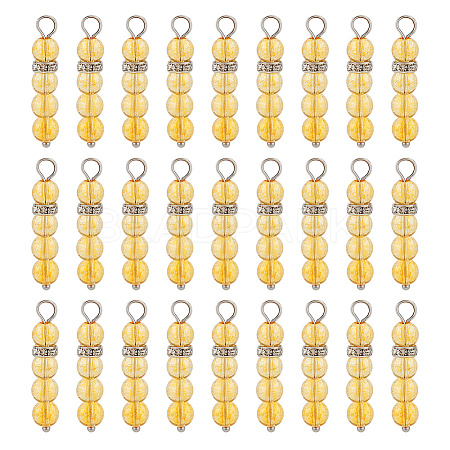 40Pcs Natural Citrine Pendants G-FG0001-09-1