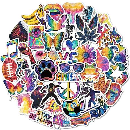 50Pcs Trendy and Cool Themes Paper Stickers STIC-C012-16-1