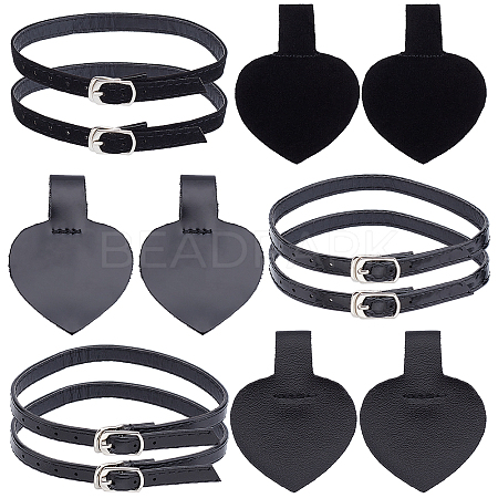 3 Sets 3 Style PU Shoelace FIND-GF0002-71-1