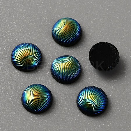 Opaque Resin Cabochons CRES-WH0010-044E-1
