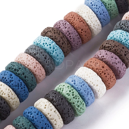 Natural Lava Rock Beads Strands G-F671-02B-05-1
