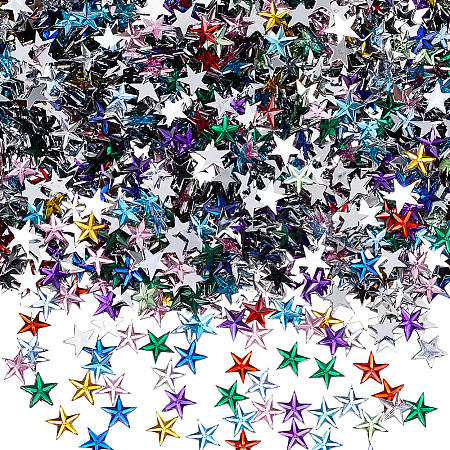 2000Pcs 10 Colors Acrylic Cabochons OACR-SP0001-52-1
