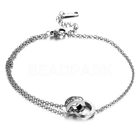Stainless Steel Charm Anklets for Women WG18C2B-34-1
