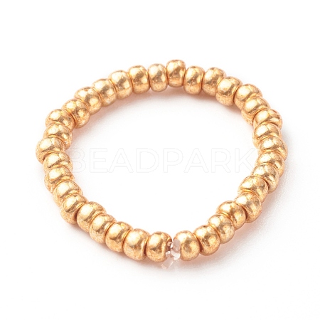 Handmade Rocailles Beads Stretch Rings RJEW-JR00368-02-1
