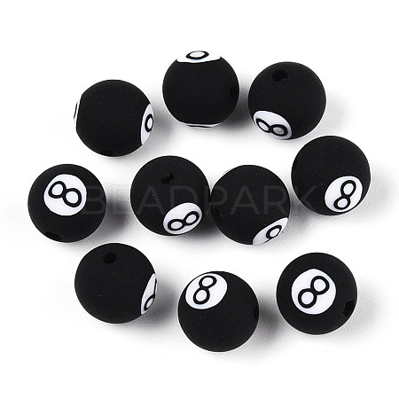 Handmade 8 Ball Polymer Clay Beads CLAY-N014-02A-05-1