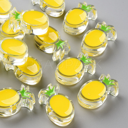 Transparent Enamel Acrylic Beads TACR-S155-002H-1