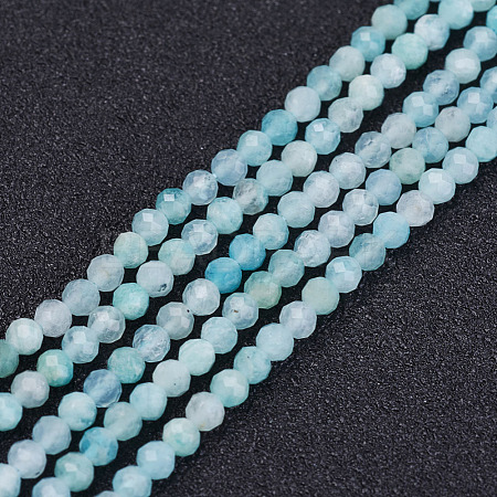 Natural Amazonite Beads Strands G-P278-09-2mm-1