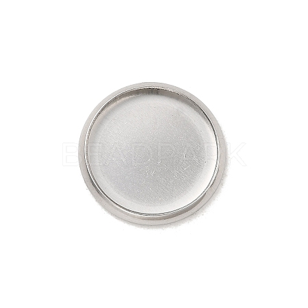 Tarnish Resistant Stainless Steel Plain Edge Bezel Cups STAS-M226-03B-1