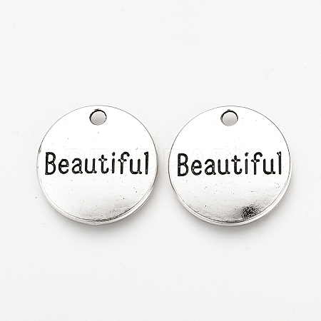 Tibetan Style Alloy Pendants X-TIBEP-Q078-16AS-RS-1