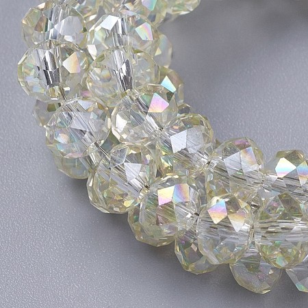 Electroplate Glass Beads Strands GLAA-K027-03AB-A-1