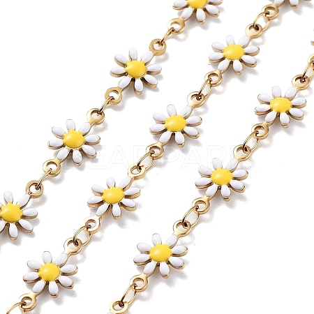 Ion Plating(IP) 304 Stainless Steel Handmade Beaded Chain CHS-K019-06G-02-1