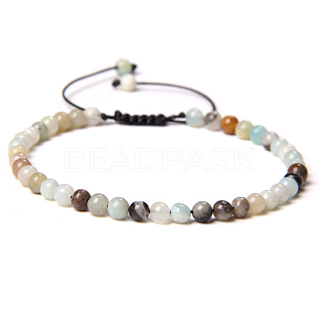 Adjustable Women's Amazonite Beaded Bracelet CN3407-32-1