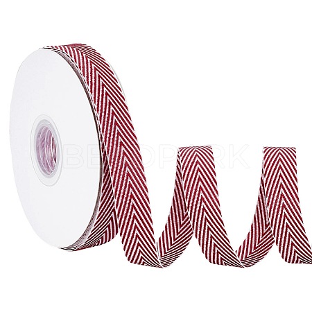 Polyester-cotton Ribbon OCOR-WH0048-04B-1