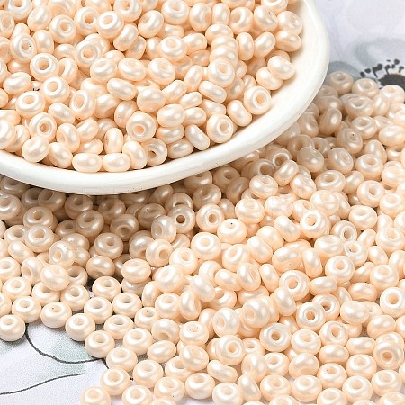 Baking Paint Luster Glass Seed Beads X-SEED-B001-04A-02-1