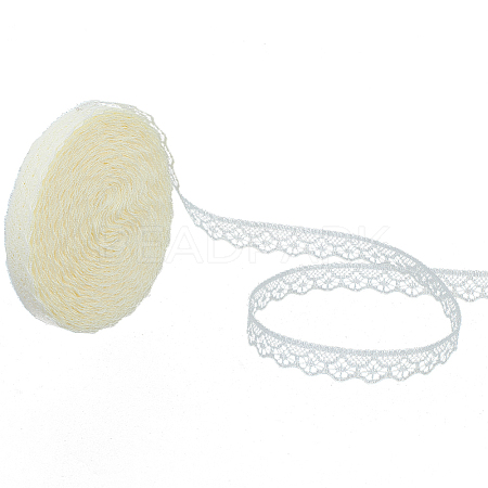 1 Roll Polyester Flower Lace Ribbon OCOR-CY0002-90-1
