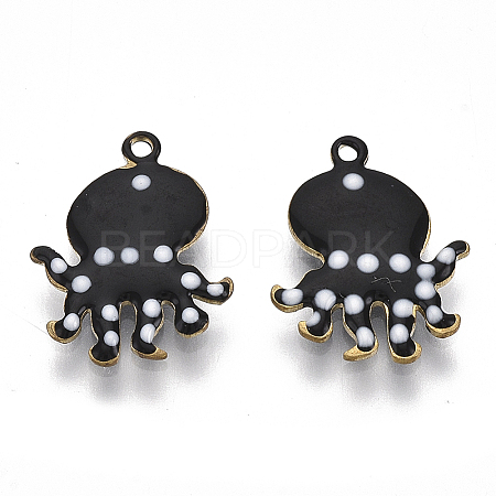 Alloy Enamel Charms PALLOY-S174-14A-1