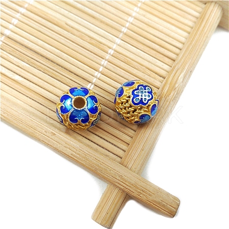 Brass Enamel Beads PW-WG95418-03-1