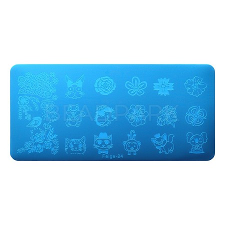 Stainless Steel Nail Art Templates Stamping Plate Set MRMJ-S048-039-1