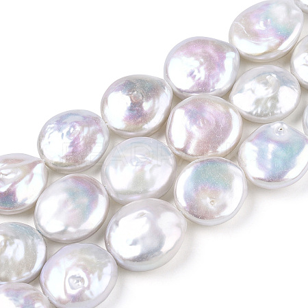 Baroque Natural Keshi Pearl Beads Strands PEAR-S018-08A-1