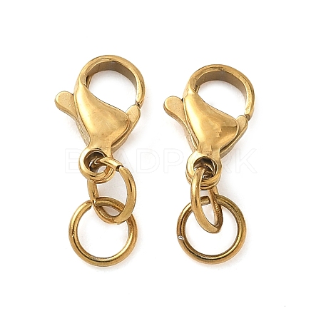 304 Stainless Steel Lobster Claw Clasps STAS-K313-01B-G-1